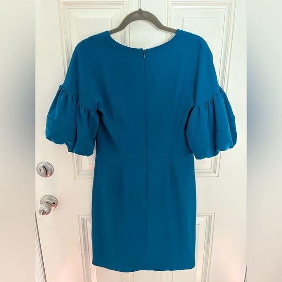 Amanda Uprichard Aurelius Puff Sleeve Dress Size Medium - Picture 4 of 6
